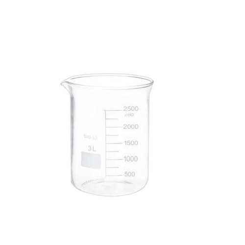 بشر آزمایشگاه مدل beaker ظرفیت 3000 میلی لیتر