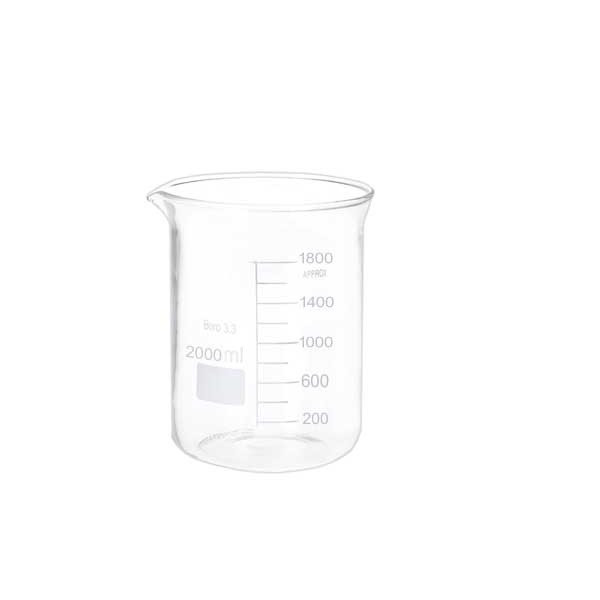 بشر آزمایشگاه مدل beaker ظرفیت 2000 میلی لیتر